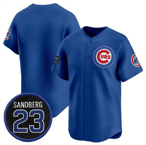 Chicago Cubs Blank Royal RONA 'Ryne Sandberg Tribute' Vapor Limited V2 Stitched Jersey