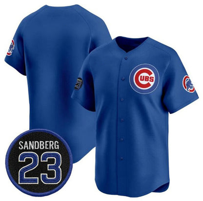 Chicago Cubs Blank Royal RONA 'Ryne Sandberg Tribute' Vapor Limited V2 Stitched Jersey