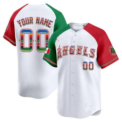 Custom Los Angeles Angels Mexico Vapor Premier Limited Jersey ¨C White RONA