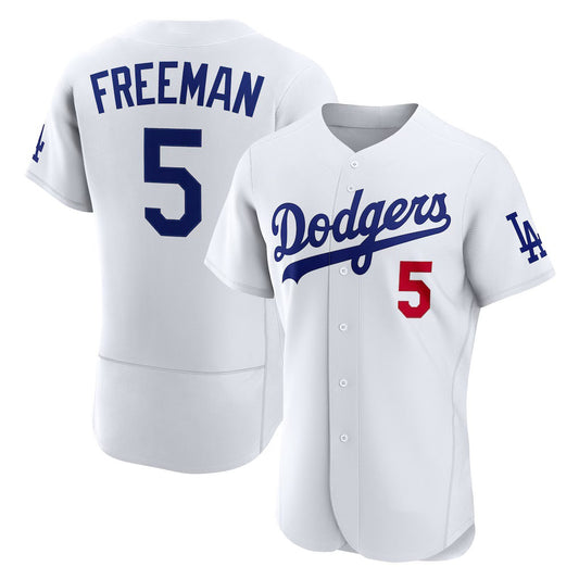 Los Angeles Dodgers #5 Freddie Freeman White RONA Home Authentic Jersey