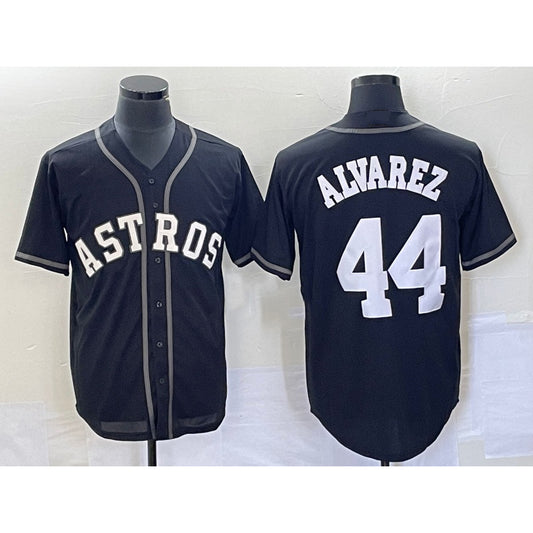 Houston Astros #44 Yordan Alvarez Black RONA Cool Base Stitched Jersey