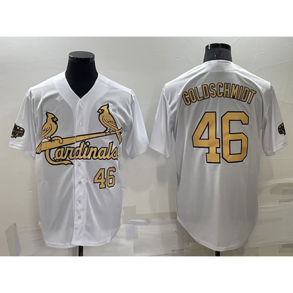 St. Louis Cardinals #46 Paul Goldschmidt Number White RONA 2022 All Star Stitched Cool Base Jersey