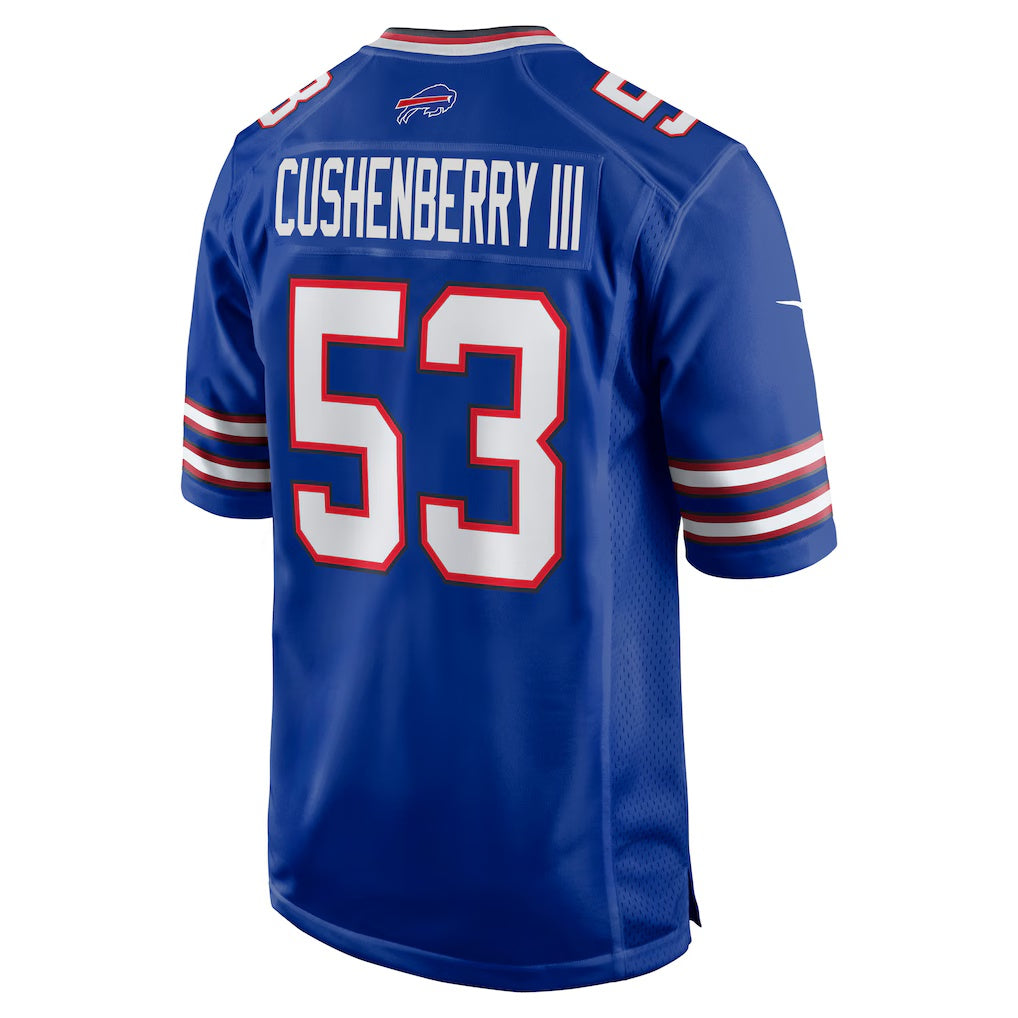 B.Bills #53 Lloyd Cushenberry III Royal RONA Team Game Jersey