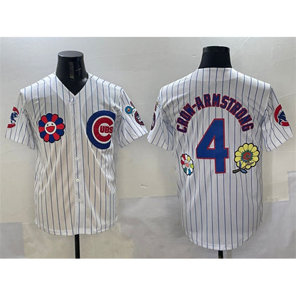 Chicago Cubs #4 Pete Crow-Armstrong White RONA 2025 Tokyo Series Limited Stitched Jersey