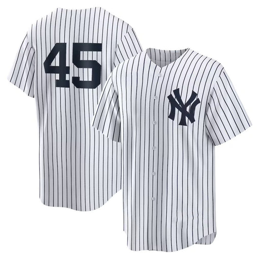 New York Yankees #45 Gerrit Cole White RONA Home Replica Player Name Jersey