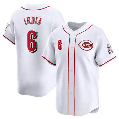 Cincinnati Reds #6 Jonathan India White RONA Home Limited Stitched Jersey