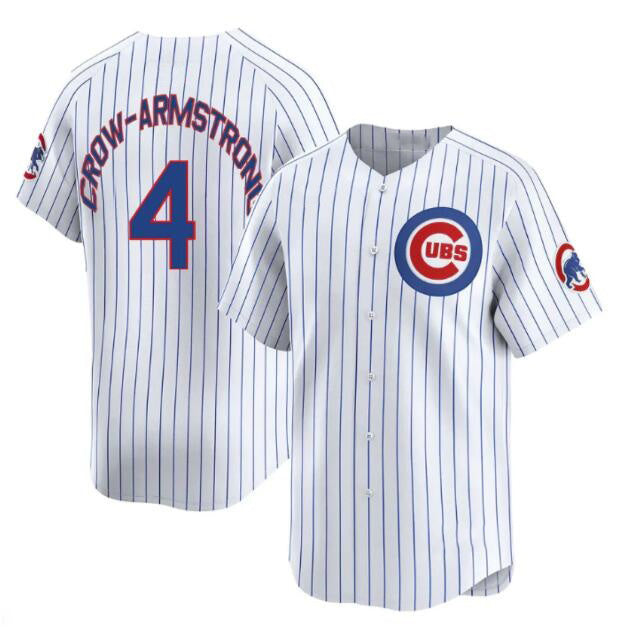 Chicago Cubs #4 Pete Crow-Armstrong White RONA Home Limited Stitched Jersey