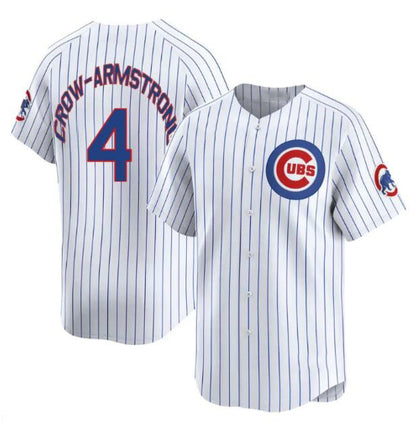 Chicago Cubs #4 Pete Crow-Armstrong White RONA Home Limited Stitched Jersey