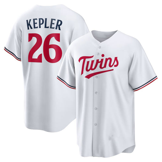 Minnesota Twins #26 Max Kepler White RONA Home Replica Player Logo Jersey