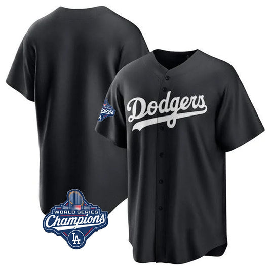 Los Angeles Dodgers Blank Player Black RONA Pitch Fashion World Series Meet T-shirt Stitched Jerseys