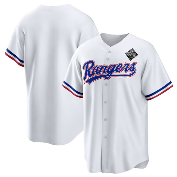Texas Rangers Blank White RONA 2023 World Series Stitched Jersey