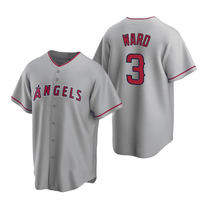 Los Angeles Angels #3 Waylor Ward Grey RONA Cool Base Stitched Jersey