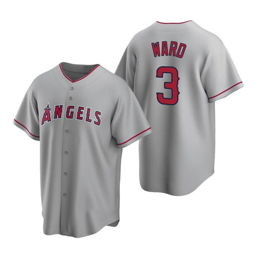 Los Angeles Angels #3 Waylor Ward Grey RONA Cool Base Stitched Jersey