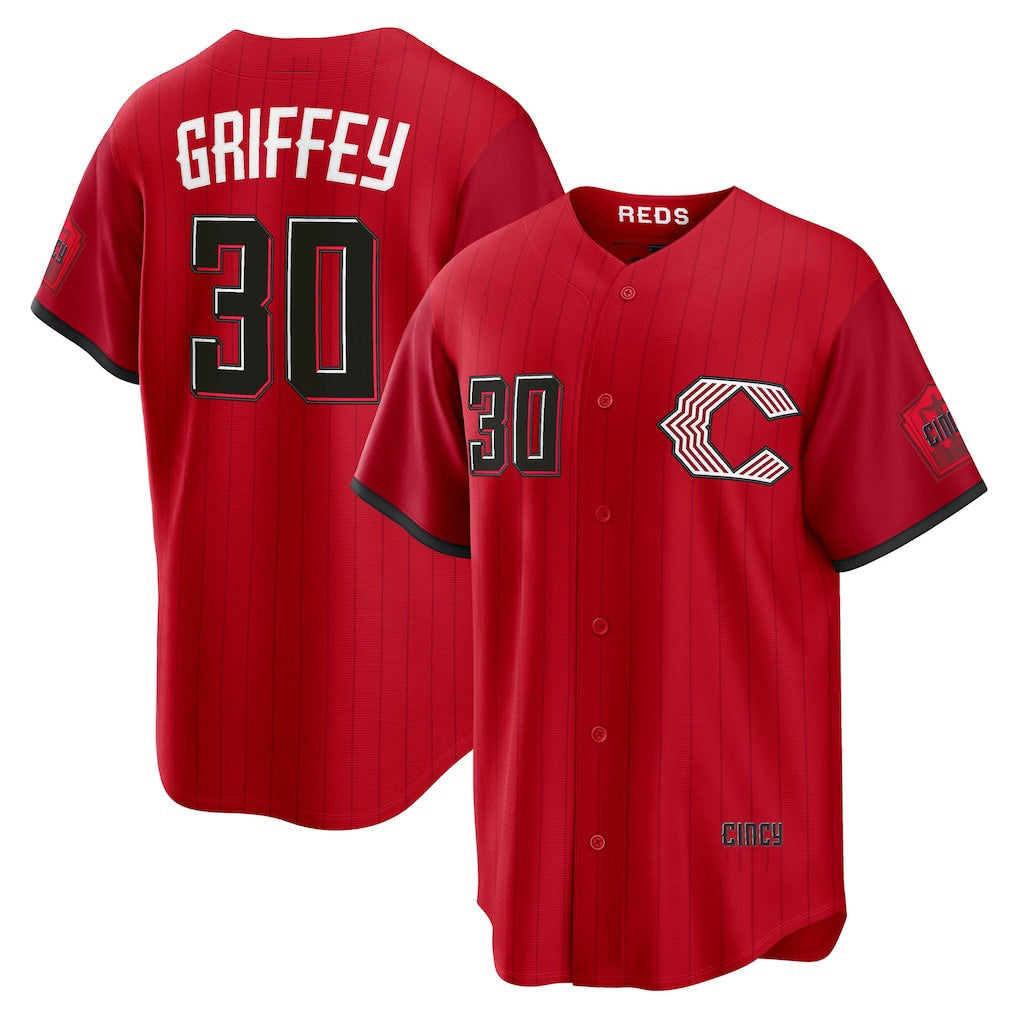 Cincinnati Reds #30 Ken Griffey Jr. Red RONA 2026 City Connect Stadium Jersey