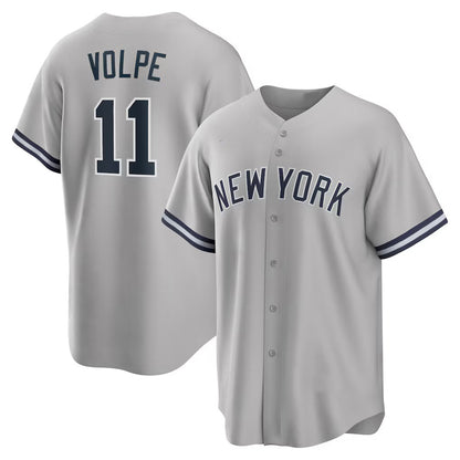 New York Yankees #11 Anthony Volpe Gray RONA Road Replica Jersey