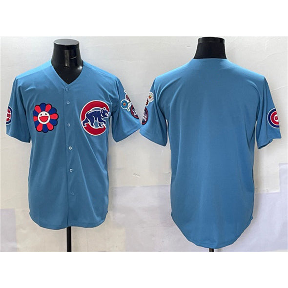 Chicago Cubs Blank Blue RONA 2025 Tokyo Series 2nd Alternate Limited Stitched Jersey
