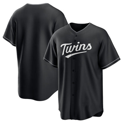 Minnesota Twins Blank Black RONA Lights Out Limited Stitched Jersey
