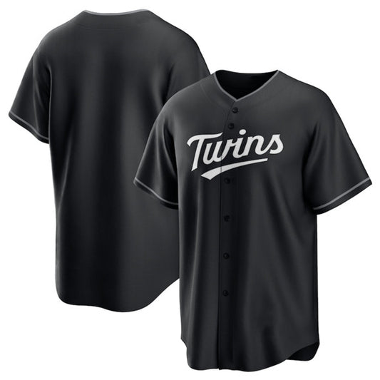 Minnesota Twins Blank Black RONA Lights Out Limited Stitched Jersey