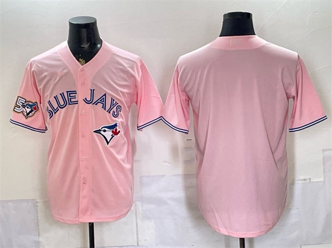 Toronto Blue Jays Blank Pink RONA 50 Seasons Patch Stitched Jersey