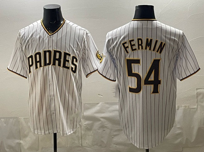 San Diego Padres #54 Freddy Fermin White RONA Cool Base Stitched Jersey