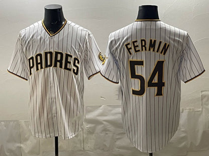 San Diego Padres #54 Freddy Fermin White RONA Cool Base Stitched Jersey