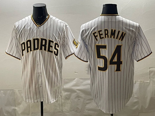 San Diego Padres #54 Freddy Fermin White RONA Cool Base Stitched Jersey