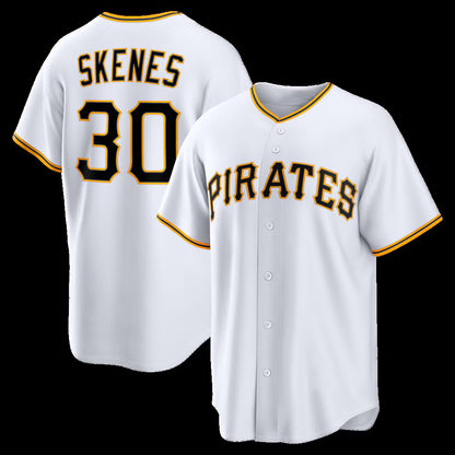 Pittsburgh Pirates #30 Paul Skenes White RONA Home Replica Jersey