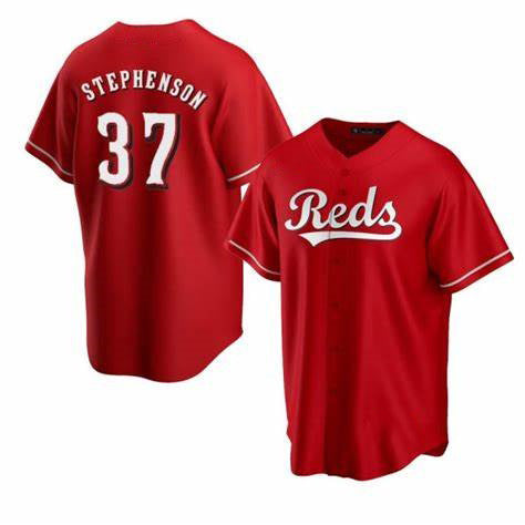 Cincinnati Reds #37 Tyler Stephenson Red RONA Cool Base Jersey