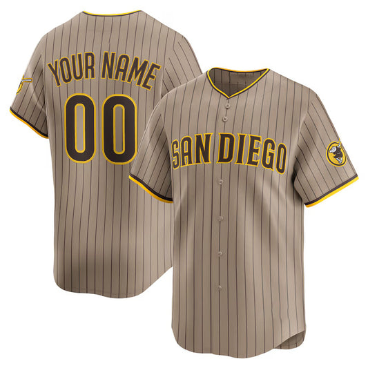 Custom San Diego Padres Sand RONA Alternate Limited Jersey