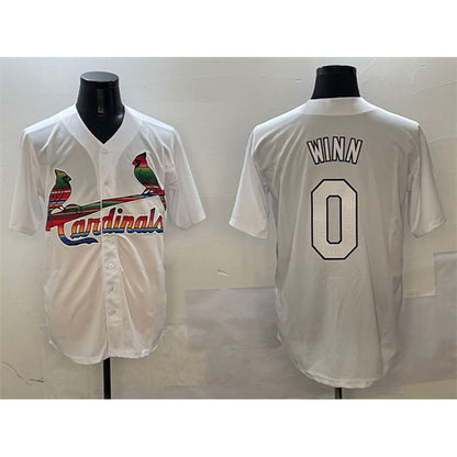 St. Louis Cardinals #0 Masyn Winn White RONA Cool Base Stitched Jersey