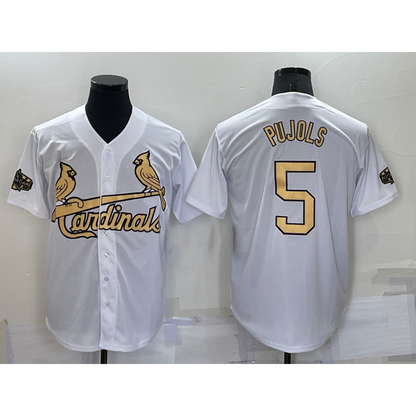 St. Louis Cardinals #5 Albert Pujols White RONA 2022 All Star Stitched Cool Base Jersey