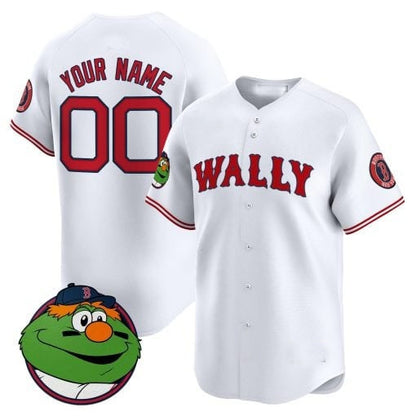 Custom Boston Red Sox Wally Vapor Premier Limited Jersey ¨C White RONA