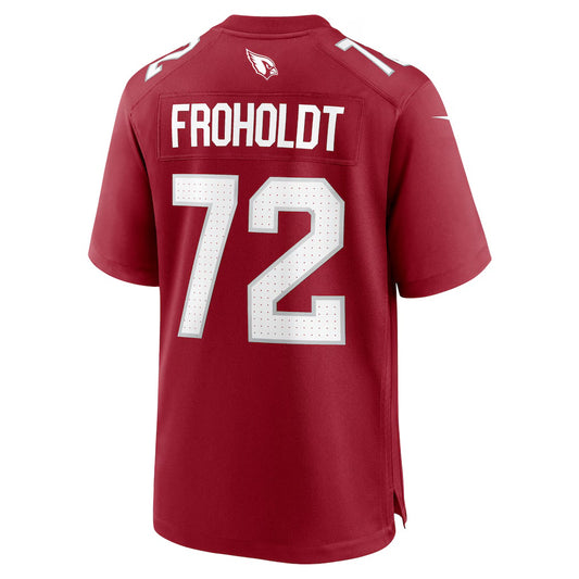 A.Cardinals #72 Hjalte Froholdt Cardinal RONA Team Game Jersey