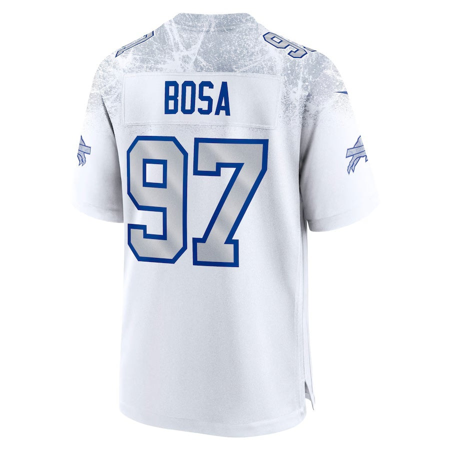 B.Bills #97 Joey Bosa 2025 Rivalries Collection Game Jersey - White RONA