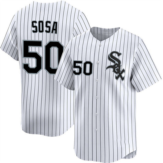 Chicago White Sox #50 Lenyn Sosa White RONA 2025 Home Limited Stitched Jersey