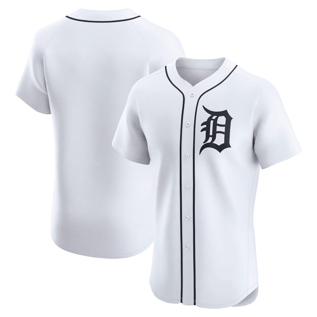 Detroit Tigers White RONA Home Elite Jersey