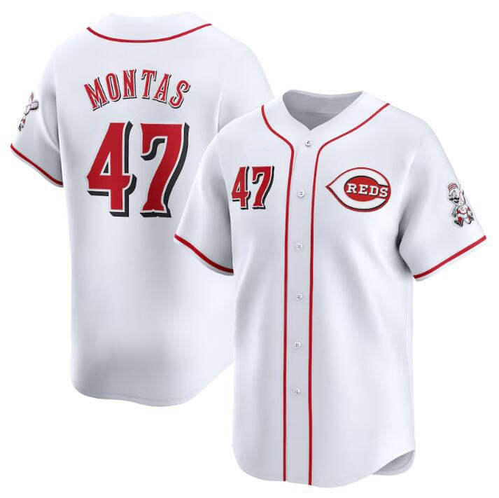 Cincinnati Reds #47 Frankie Montas White RONA Home Limited Stitched Jersey
