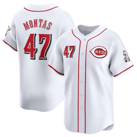 Cincinnati Reds #47 Frankie Montas White RONA Home Limited Stitched Jersey