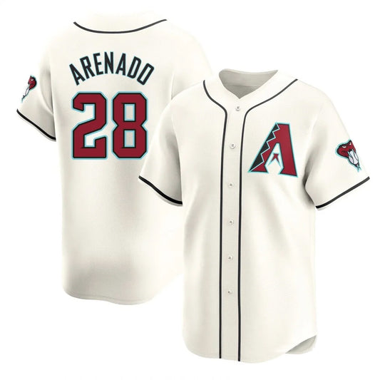 Arizona Diamondbacks #28 Nolan Arenado Player Cream RONA Limited Home Game Stitched Jerseys