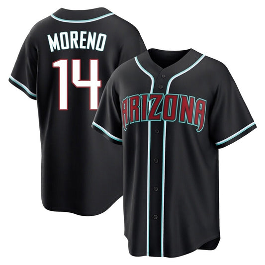 Arizona Diamondbacks #14 Gabriel Moreno Player Black RONA Home Game Stitched Jerseys