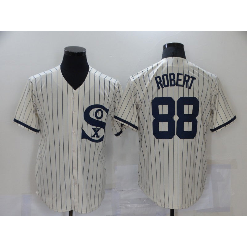 Chicago White Sox #88 Luis Robert 2021 Cream Navy RONA Field of Dreams Name Flex Base Stitched Jersey