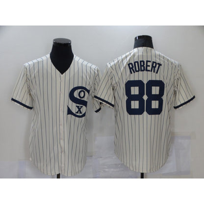 Chicago White Sox #88 Luis Robert 2021 Cream Navy RONA Field of Dreams Name Flex Base Stitched Jersey