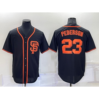 San Francisco Giants #23 Joc Pederson Black RONA Alternate Jersey