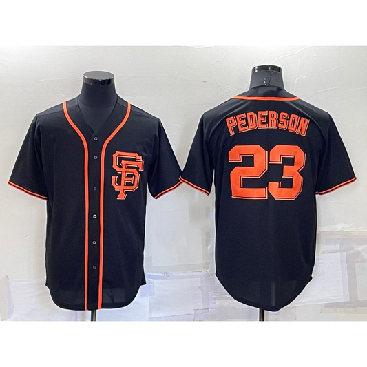 San Francisco Giants #23 Joc Pederson Black RONA Alternate Jersey