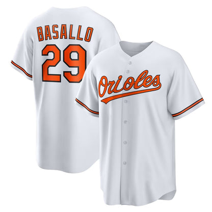 Baltimore Orioles #29 Samuel Basallo White RONA Replica Player Jersey