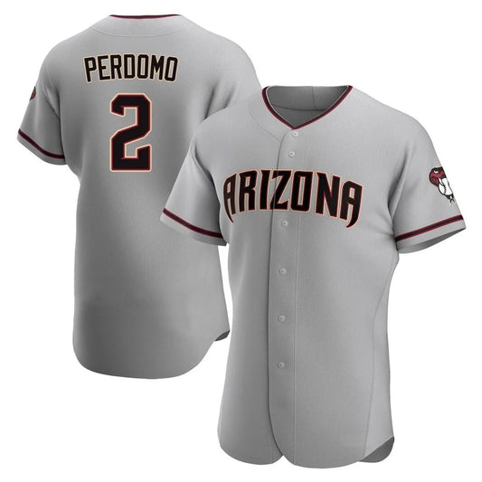 Arizona Diamondbacks #2 Geraldo Perdomo Player Gray RONA Road Limited Elite Home Game Stitched Jerseys