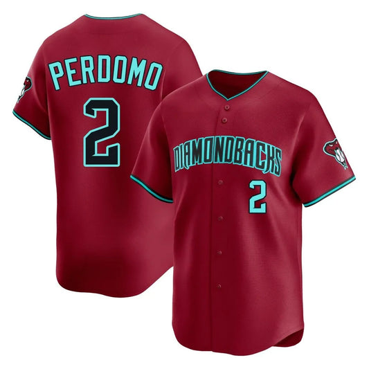 Arizona Diamondbacks #2 Geraldo Perdomo Player Red RONA Limited Home Game Stitched Jerseys
