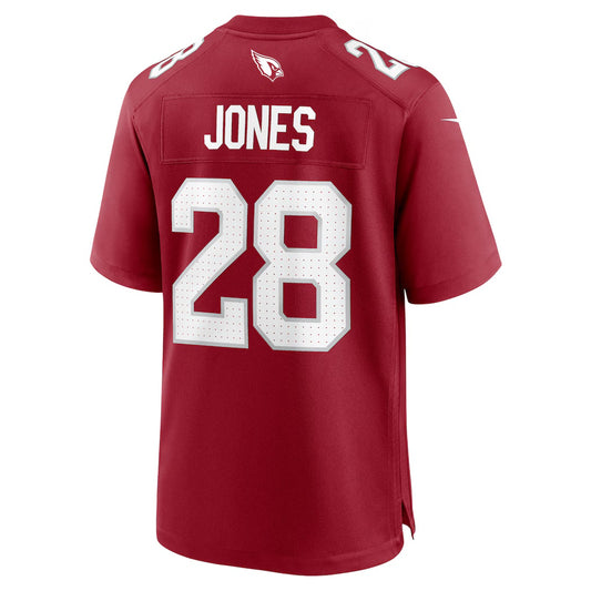 A.Cardinals #28 Elijah Jones Cardinal RONA Team Game Jersey