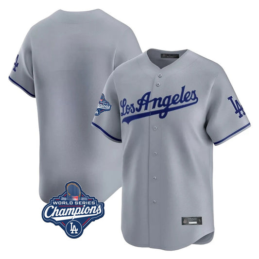 Los Angeles Dodgers Blank Player Gray RONA Limited Game World Series Meet Stitched Jerseys