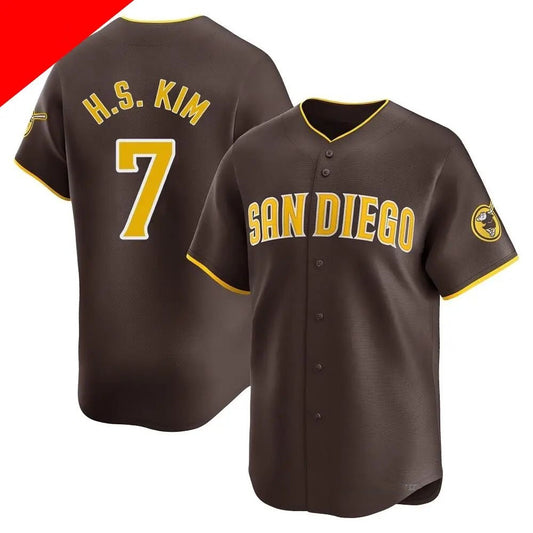 San Diego Padres #7 Ha-Seong Kim Brown RONA Cool Base Stitched Jersey